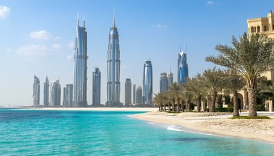 Dubai travel newsletter illustration